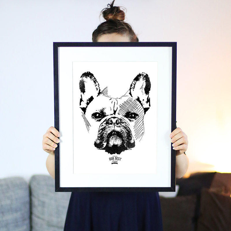 Französische Bulldogge Geschenke & Poster - 100% einzigartig